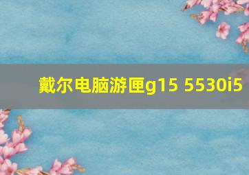 戴尔电脑游匣g15 5530i5